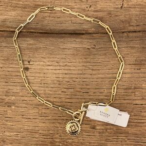 NWT Kendra Scott Brielle Convertible Medallion Chain Necklace with Pendant